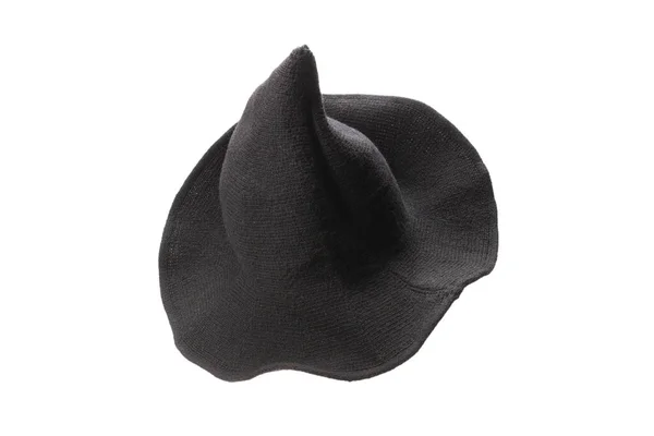 Witch Wool Hat Isolated White Background Halooween Cloth — Stock Photo, Image