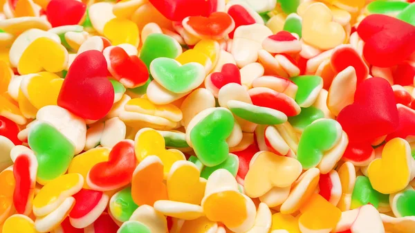 Juicy Colorful Jelly Sweets Gummy Candies — Stock Photo, Image