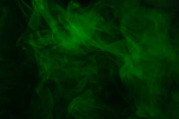 Πράσινος Ατμός Μαύρο Φόντο Αντιγραφή Χώρου — Φωτογραφία Αρχείου