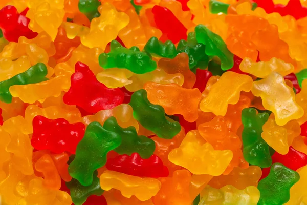 Jelly Tasty Sweats Bears Background Top View — Stock Photo, Image