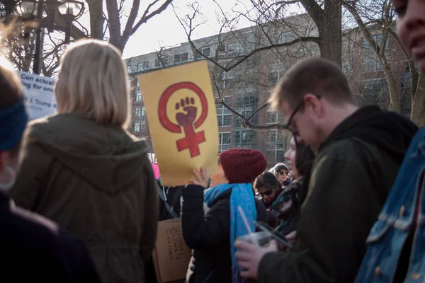 Ann Arbor Michigan 2018 Marcha de la Mujer —  Fotos de Stock