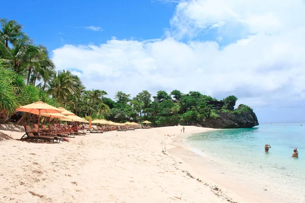 güzel beyaz kumsal, plaj, Boracay Adası, Filipinler, Güneydoğu Asya