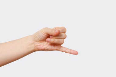 parmak hareketleri yalıtılmış beyaz arka plan