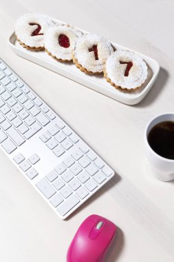 2017 Noel ve yeni yıl gingerbread çerezleri