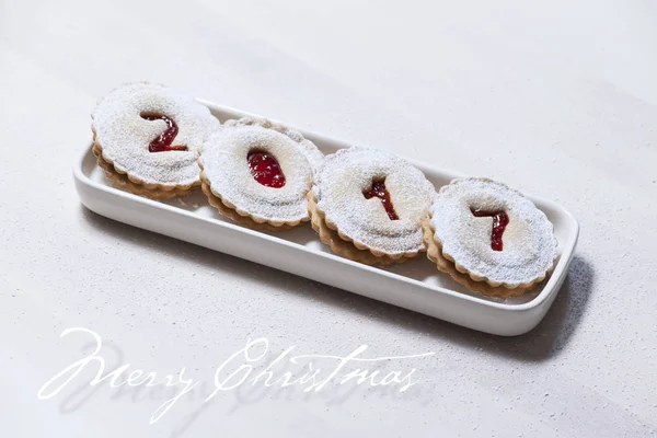 2017 Navidad y año nuevo galletas de jengibre —  Fotos de Stock