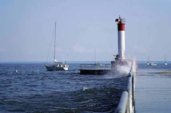 Vuurtoren in Oakville Homecoming Trail — Stockfoto