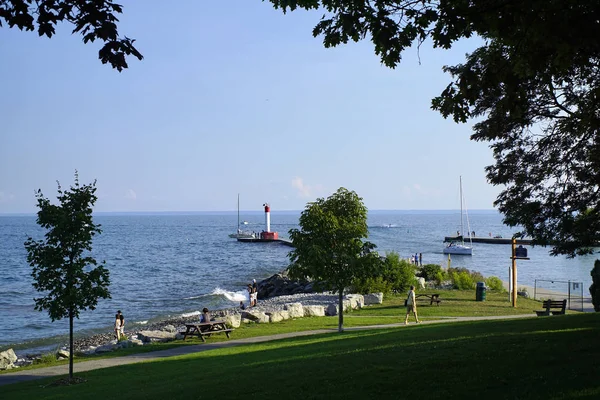 Vuurtoren in Oakville Homecoming Trail Stockafbeelding