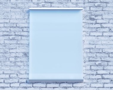 Beton duvar, sahte kadar 3d çizim stil, sembol, şablon, beyaz duvar, saydam, şeffaf tabela  