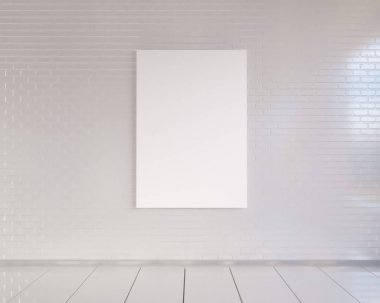 poster vintage pastel hipster minimalizm çatı iç arka plan, 3d render ile alay