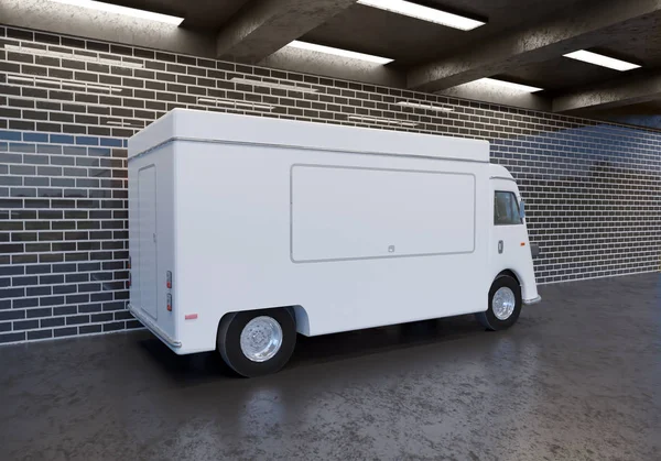 3D illustration of food truck  transportations,  truck,  trucks,  up,  van,  vehicle,  vintage,  white