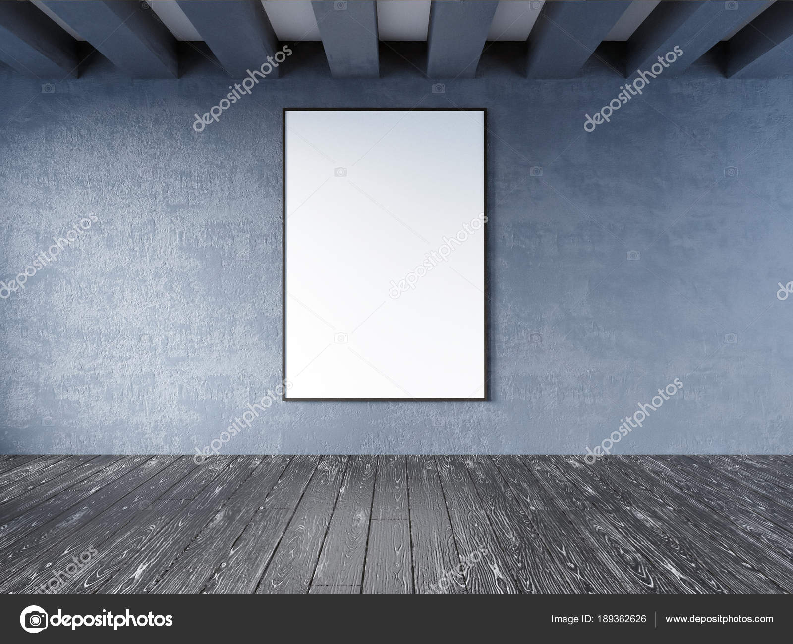 Mock up poster mit vintage pastell hipster minimalismus loft