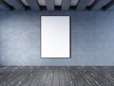 poster vintage pastel hipster minimalizm çatı iç arka plan, 3d render, 3d çizim ile alay