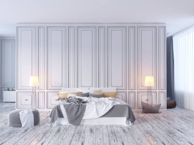 poster vintage pastel hipster minimalizm çatı iç arka plan, 3d render, 3d çizim ile alay