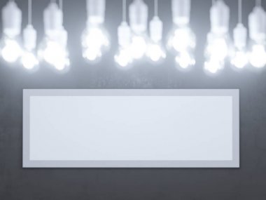 Poster Mock-up, Mock-up şablon izole beyaz arka planda, hazır tasarım, 3d çizim için.