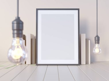 Alay, hipster arka plan, 3d çizim poster, render, işleme, retro, Oda, Stil, tablo, şablon, kadar duvar