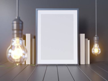 Alay, hipster arka plan, 3d çizim poster, render, işleme, retro, Oda, Stil, tablo, şablon, kadar duvar