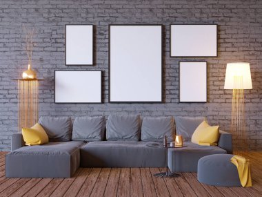 poster vintage yenilikçi çatı iç arka plan, 3d Illustrator ahşap, iş resim, portföy ile alay,  