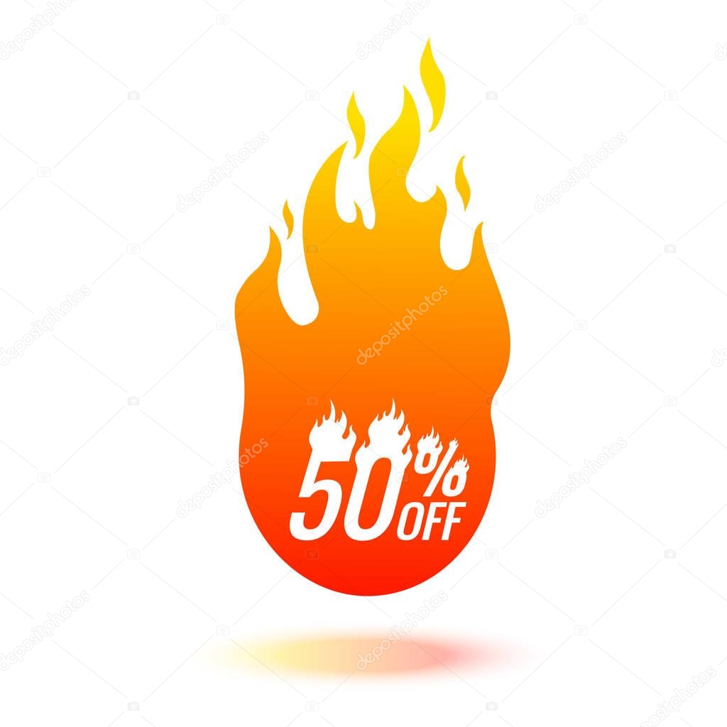 special offer, up to 50 off, vector illustration 