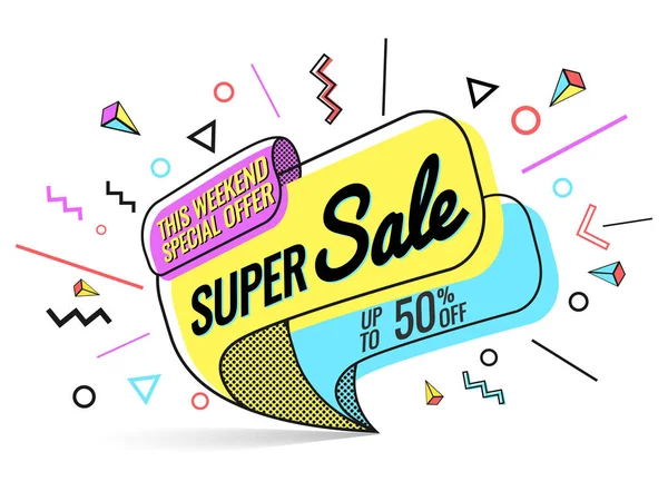 Super vente, illustration vectorielle — Image vectorielle