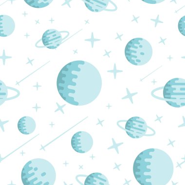 Uzay gezegenler desen