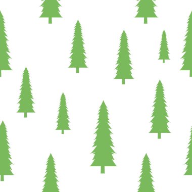 ağaçların çeşitli türü ile Seamless Modeli.