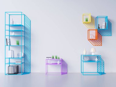 poster çerçevesi içinde siyah ve beyaz arka plan, 3d render, 3d çizim kadar alay