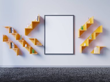 Alay poster, yenilikçi, 3d Çizim oluşturma gerçekçi, Oda, İskandinav, stüdyo, Stil, şablon