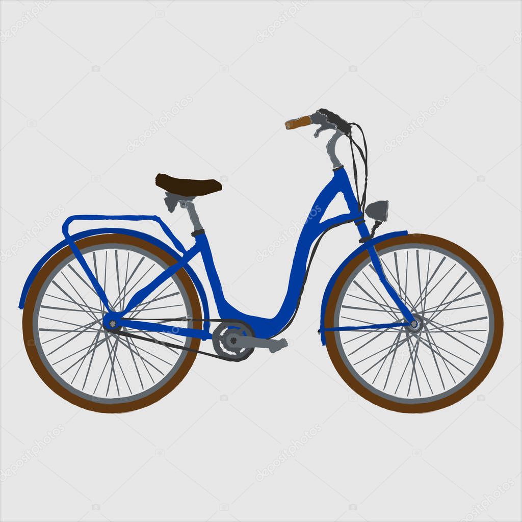 Colorful bicycle vector illustration
