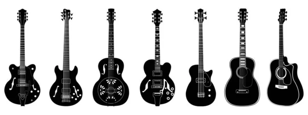 Big vector guitars set — 스톡 벡터