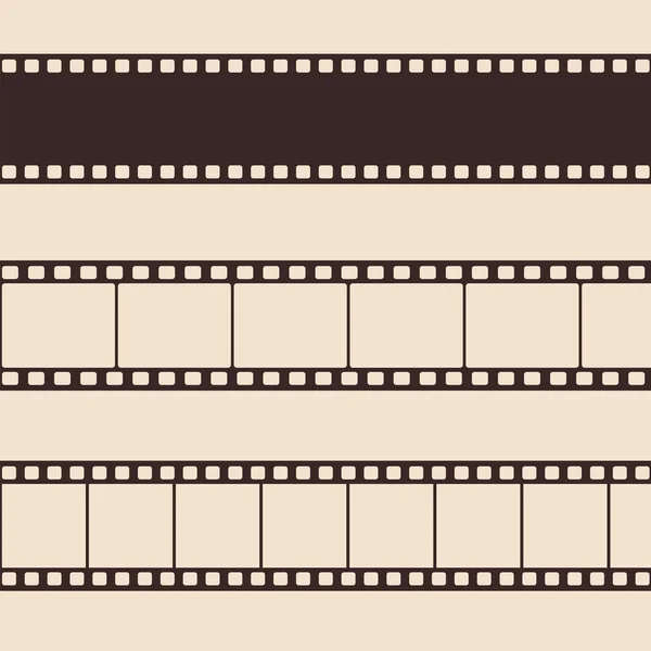 Conjunto de tira de película vintage vector Gráficos Vectoriales
