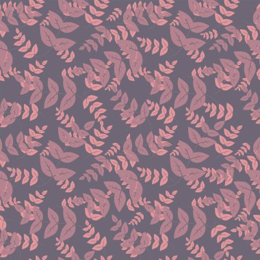 Pembe yapraklı şirin desen