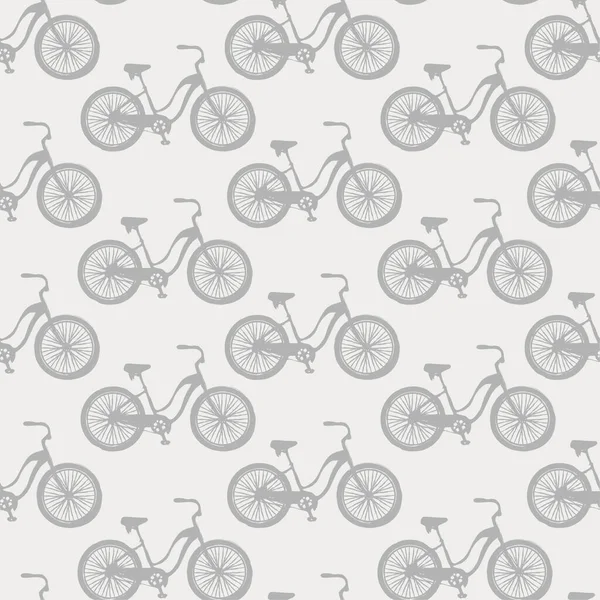 자전거 벡터 물림없는 패턴 배경 — 스톡 벡터