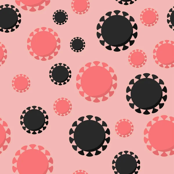 Coronavirus seamless pattern vector pandemic covid-19 — 스톡 벡터