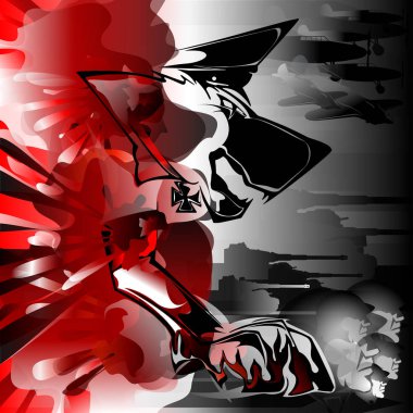 Vektör grafikleri. İkinci Dünya Savaşı. Nazizm