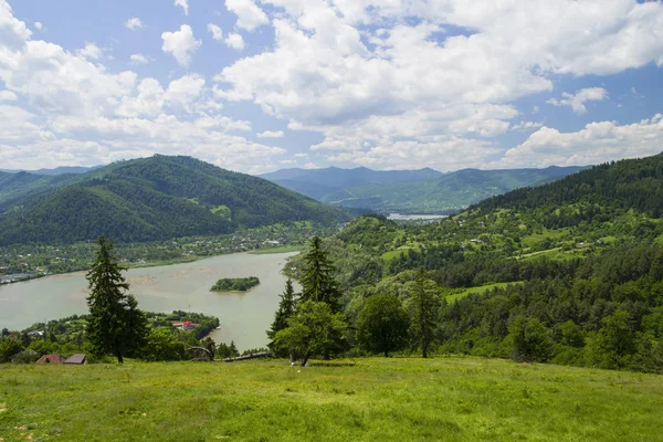 Fiume e natura estiva — Foto Stock