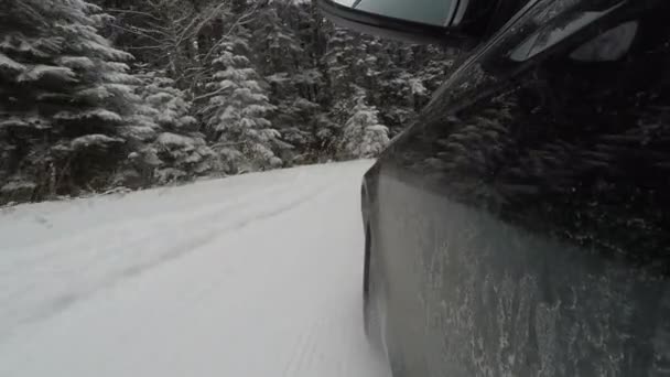 Wiel camera tijdens het rijden — Stockvideo