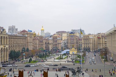 Kiev şehir merkezi peyzaj Bağımsızlık Meydanı