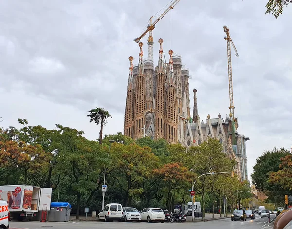 Barcelona Spain November 2019 Sagrada Familia Cathedral Gaudi Most Important — Stock Photo, Image