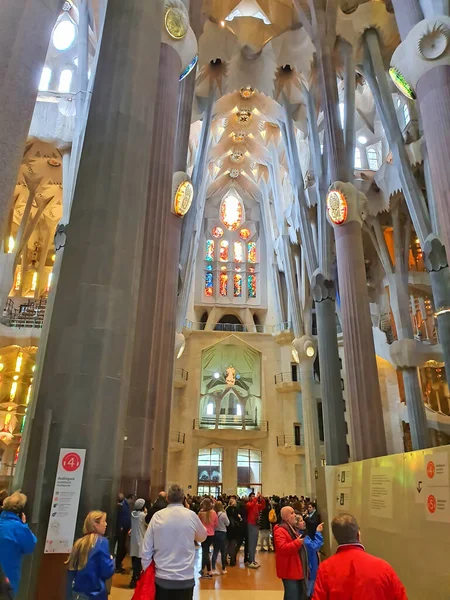 Barcelona Spanien November 2019 Kathedrale Sagrada Familia Von Gaudi Das — Stockfoto