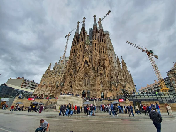 Barcelona Spain November 2019 Sagrada Familia Cathedral Gaudi Most Important — Stock Photo, Image