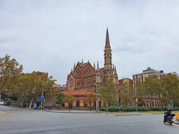 Katholische Kirche Gotischen Stil Barcelona Heiliger Franziskus — Stockfoto