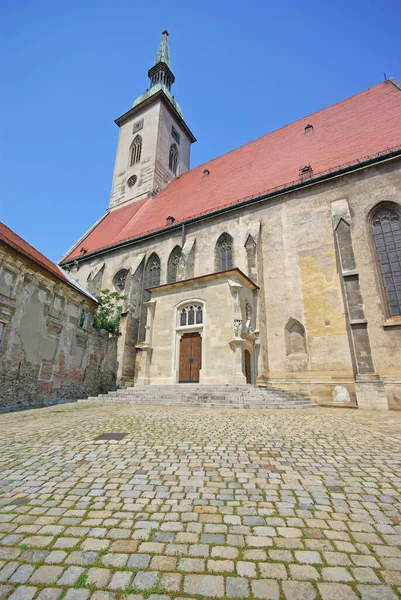 Medeltida Katedralen Saint Martin Bratislava Centrum — Stockfoto