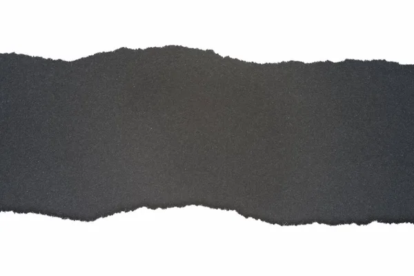 White Ripped Paper Frame Black Background Stock Image