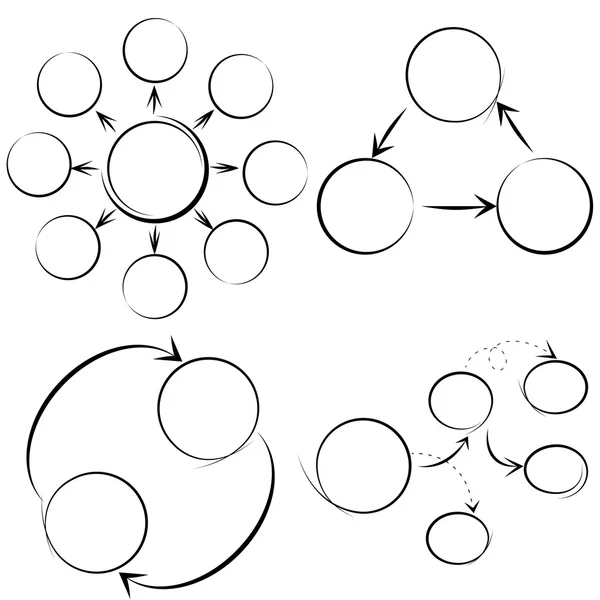 接続のベクトル図 — ストックベクタ