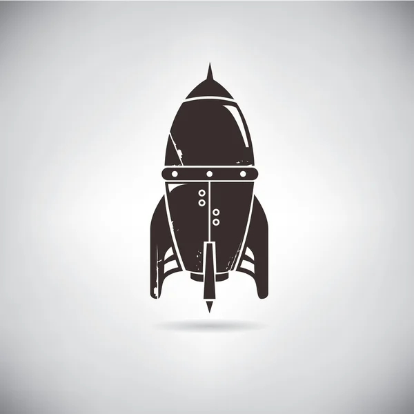 Concepto Negocio Ilustración Vectorial Del Cohete — Vector de stock