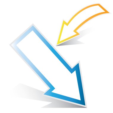 Konuşma kutusunda ok, işaretçi formu, vektör