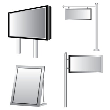 tabela boş, boş ekran, küme billboard, vektör