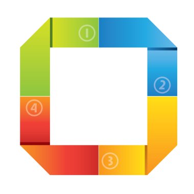 renkli iş diyagramı, iş şablon