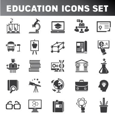 Eğitim ve bilim Icon set