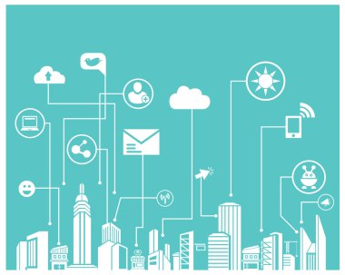 İş kavramının vektör illüstrasyonu